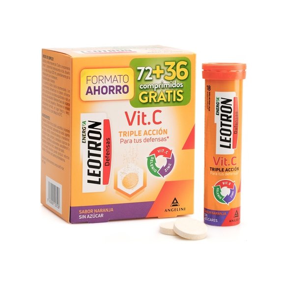 VITAMINA C LEOTRON PACK AHORRO 72  36 COMPRIMIDOS