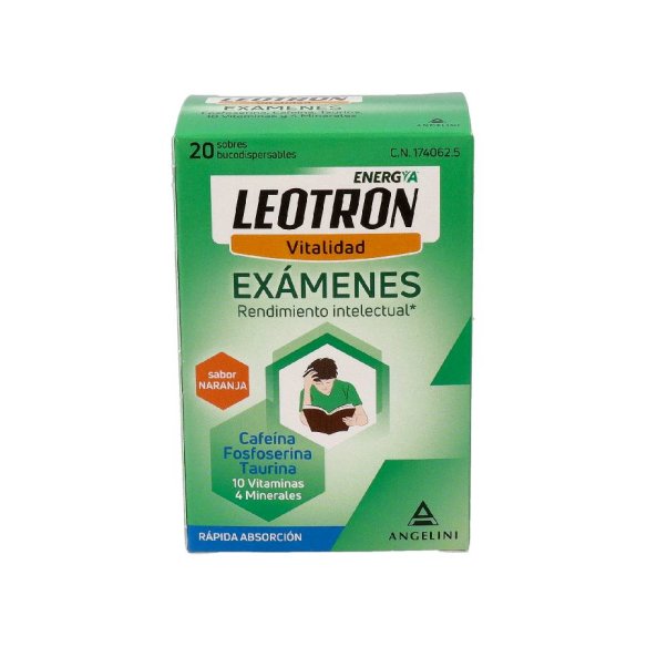 LEOTRON EXAMENES 20 SOBRES BUCODISPERSABLES 2 G SABOR NARANJA