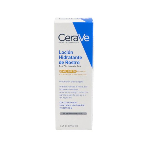 LOCION HIDRATANTE DE ROSTRO SPF 50 CERAVE 1 TUBO 52 ML