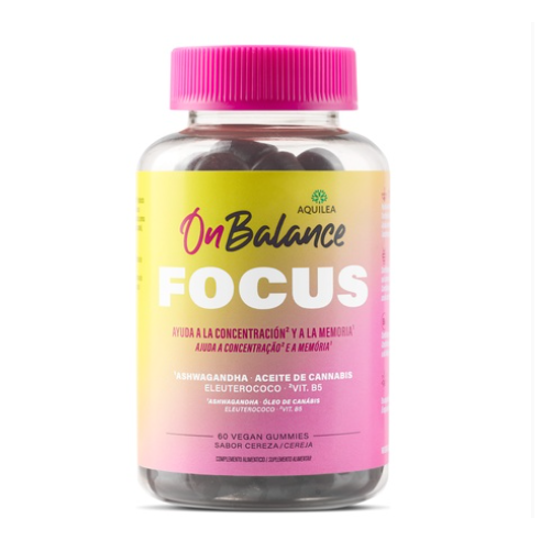 AQUILEA ONBALANCE FOCUS 60 GOMINOLAS SABOR CEREZA