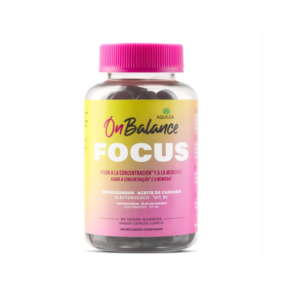 AQUILEA ONBALANCE FOCUS 60 GOMINOLAS SABOR CEREZA