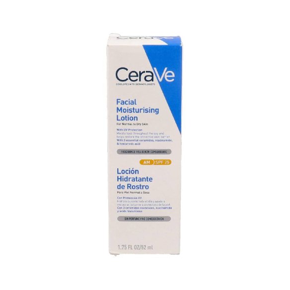 CERAVE LOCION HIDRATANTE DE ROSTRO SPF 25 1 ENVASE 52 ML