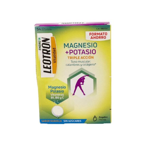 LEOTRON MAGNESIO  POTASIO 54 COMPRIMIDOS...